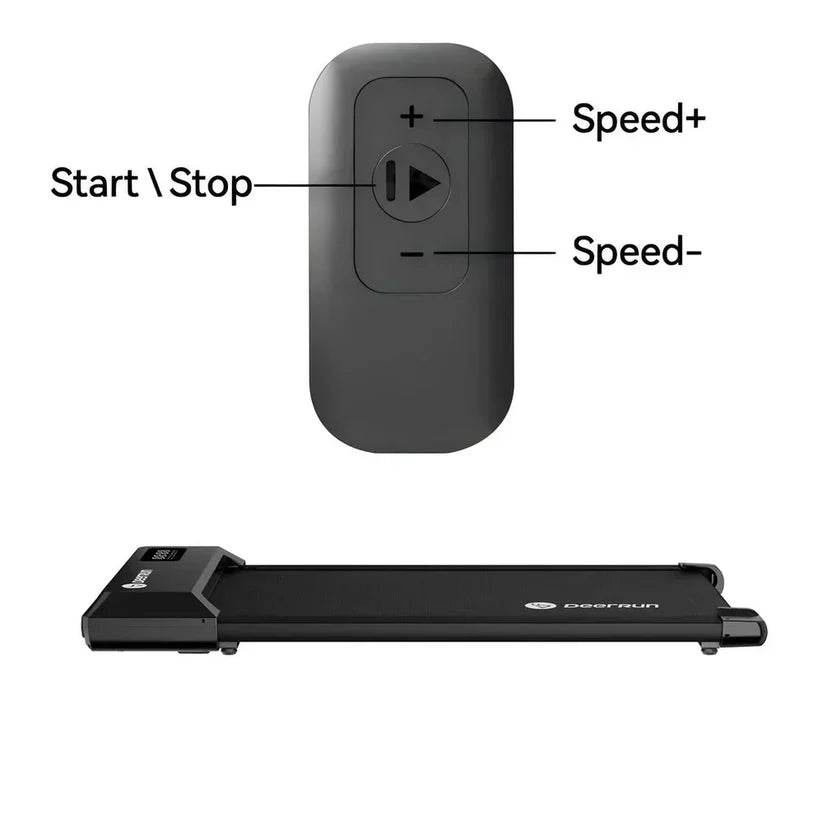 SlimFold Ultra-Quiet Treadmill – Slide-Under Bed/Closet, Space-Saving Portable Cardio