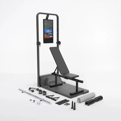 PowerTower 200 – All-in-One Cable Trainer + Squat Rack, Full-Body Home Gym
