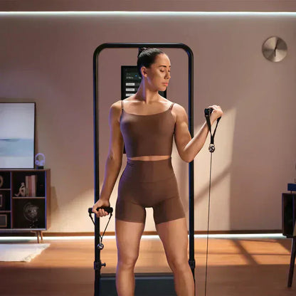 PowerTower 200 – All-in-One Cable Trainer + Squat Rack, Full-Body Home Gym
