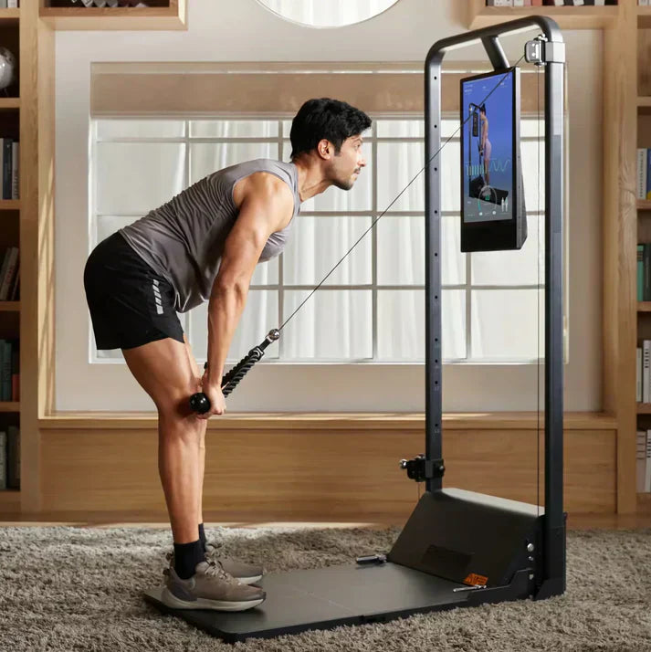 PowerTower 200 – All-in-One Cable Trainer + Squat Rack, Full-Body Home Gym